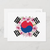 Zuid-Korea vlag Mugunghwa Briefkaart (Voorkant / Achterkant)