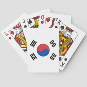 Zuid-Korea Vlag Pokerkaarten
