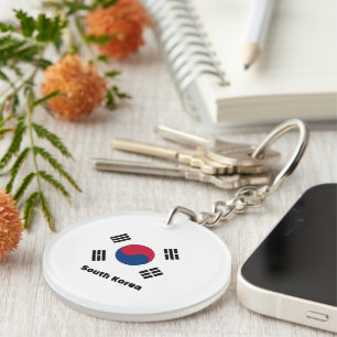 Zuid-Korea Vlag Sleutelhanger