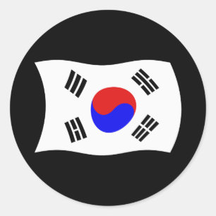 Zuid-Korea Vlag Sticker