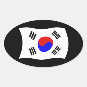 Zuid-Korea Vlag Sticker
