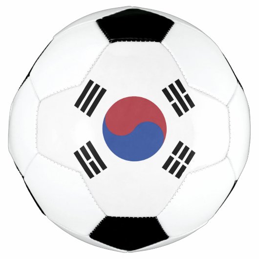 Zuid-Korea vlag Voetbal (Voorkant)