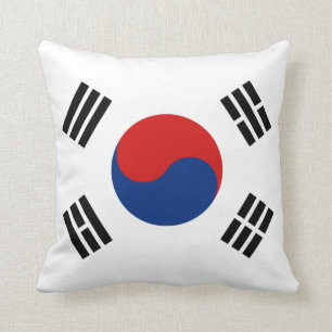 Zuid-Korea vlag x vlag Pillow Kussen