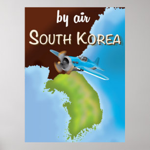Zuid-Koreaanse reisposter Poster