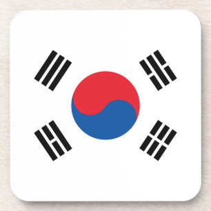 Zuid-Koreaanse vlag Bier Onderzetter