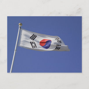 Zuid-Koreaanse vlag Briefkaart