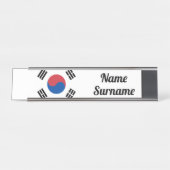 Zuid-Koreaanse vlag Bureau Naambordje (Voorkant)