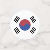 Zuid-Koreaanse vlag Confetti (Kleine voorkant)