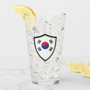 Zuid-Koreaanse vlag Glas