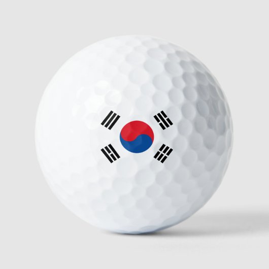 Zuid-Koreaanse vlag Golfballen (Voorkant)