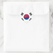 Zuid-Koreaanse vlag Hart Sticker (Tas)
