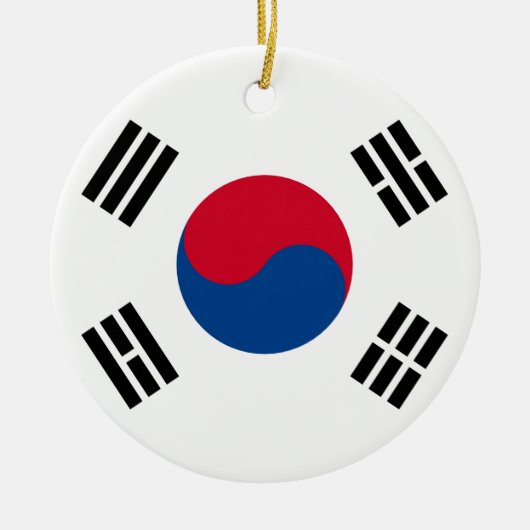 Zuid-Koreaanse vlag Keramisch Ornament (Voorkant)