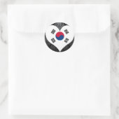 Zuid-Koreaanse vlag kopen Ronde Sticker (Tas)