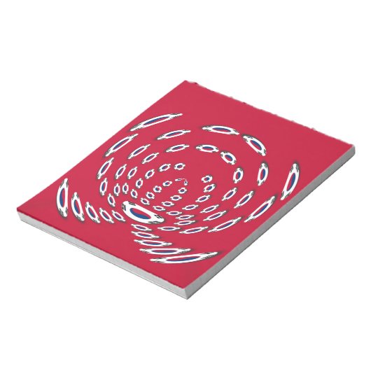 Zuid-Koreaanse vlag Polka Dots: een bloemige twist Notitieblok (Gedraaid)