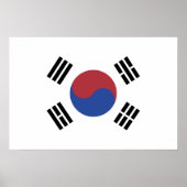 Zuid-Koreaanse vlag Poster (Voorkant)