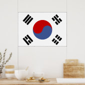 Zuid-Koreaanse vlag Poster (Keuken)