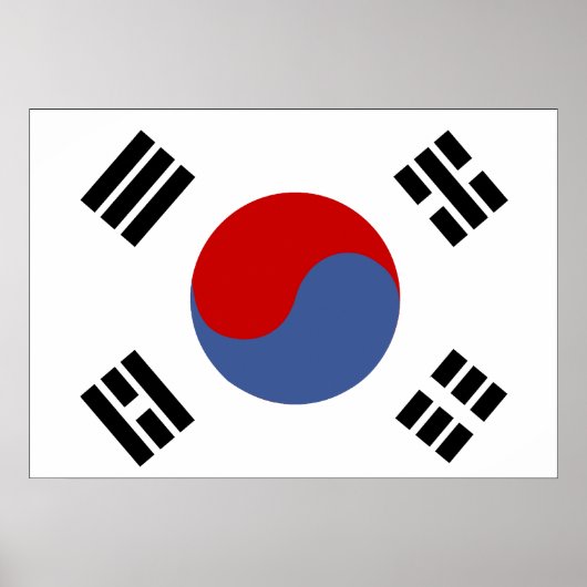 Zuid-Koreaanse vlag Poster (Voorkant)