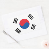 Zuid-Koreaanse vlag Rechthoekige Sticker (Envelop)