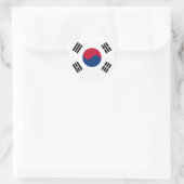 Zuid-Koreaanse vlag Ronde Sticker (Tas)