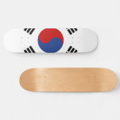 Zuid-Koreaanse vlag Skateboard (Horizontaal)