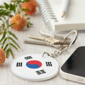 Zuid-Koreaanse vlag Sleutelhanger (Voorkant Rechts)