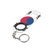 Zuid-Koreaanse vlag Sleutelhanger Flessenopener (Achterkant Gekanteld)