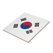 Zuid-Koreaanse vlag Tegeltje (Zijkant)