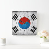 Zuid-Koreaanse vlag Vierkante Klok (Huis)