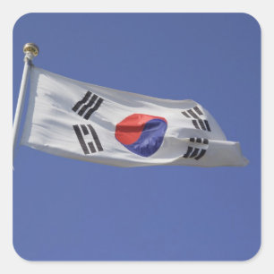 Zuid-Koreaanse vlag Vierkante Sticker