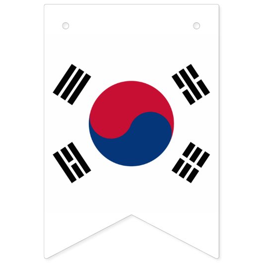 Zuid-Koreaanse vlag Vlaggetjes (Tweede vlag)