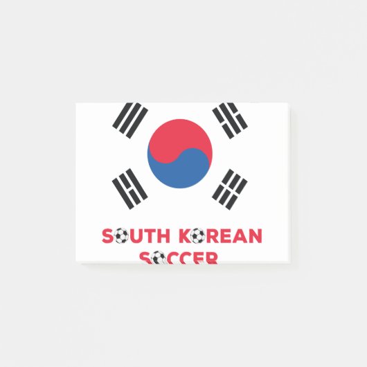 Zuid-Koreaanse Voetbal Post-it® Notes (Voorkant)