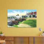 Zuid-Muur, zuidwestelijke Basis, Zuid-Barracks Canvas Afdruk (Insitu (Woonkamer))