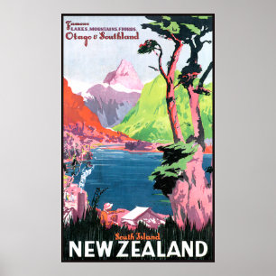 Zuid-Nieuw-Zeeland Poster