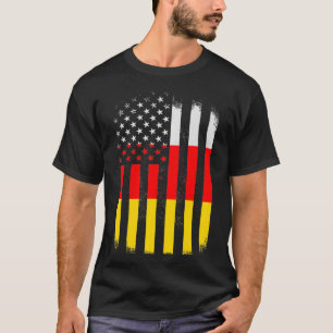 Zuid-Ossetië en de Amerikaanse vlag Ossetië-Amerik T-shirt