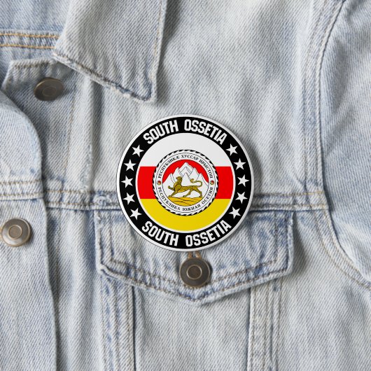 Zuid-Ossetië Ronde Button 7,6 Cm (In situ)