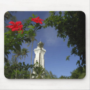 Zuid-Pacific, Frans-Polynesië, Tahiti. Hibiscus 3 Muismat