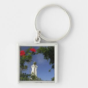 Zuid-Pacific, Frans-Polynesië, Tahiti. Hibiscus 3 Sleutelhanger