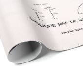 Zuid-Pacifische kaart (1982)  Cadeaupapier (Rol Hoek)