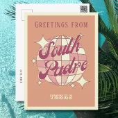 Zuid-Padre eiland texas Retro  Briefkaart