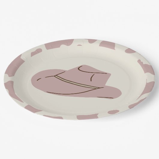 Zuid-Rodeo Roze Cowgirl Bord Birthday Paper (Gekanteld)