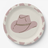 Zuid-Rodeo Roze Cowgirl Bord Birthday Paper (Voorkant)