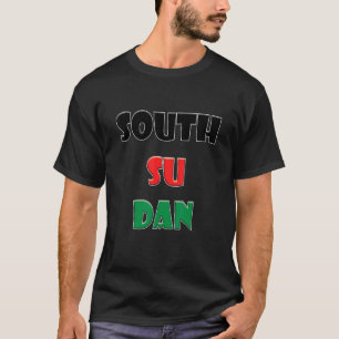 Zuid-Soedan - kleurrijke woorden T-shirt