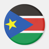 Zuid-Soedan Lange vlag Nationaal symbool Magneet (Voorkant)