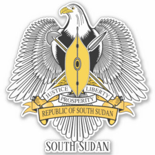 Zuid-Soedan Nationale wapenschild Sticker