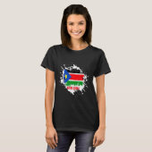 Zuid-Soedan Splash T-shirt (Voorkant volledig)
