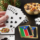 Zuid-Soedan-vlagspelkaarten Pokerkaarten (Insitu)