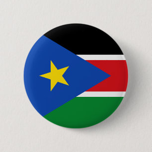 zuid - soedanese vlag ronde button 5,7 cm