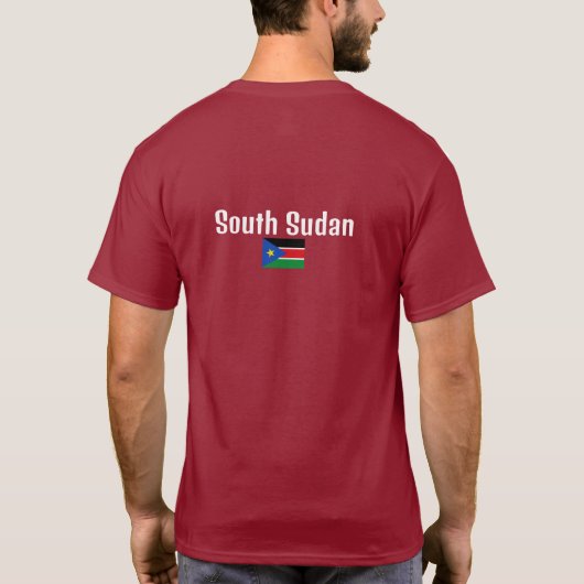 Zuid-Soedanese vlag, vlag van Zuid-Soedan T-shirt (Achterkant)
