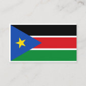 Zuid-Soedanese vlag, vlag van Zuid-Soedan Visitekaartje (Voorkant)