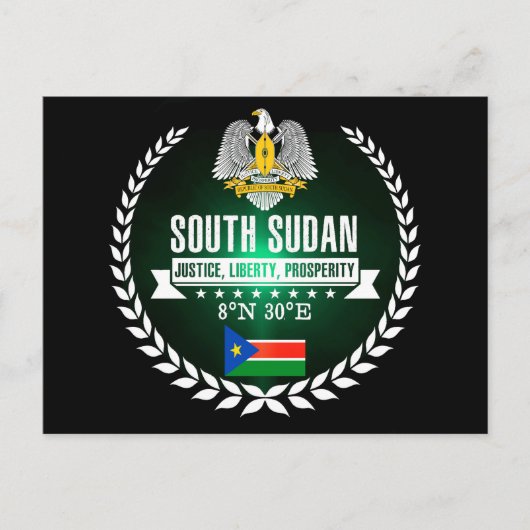 Zuid-Sudan Briefkaart (Voorkant)